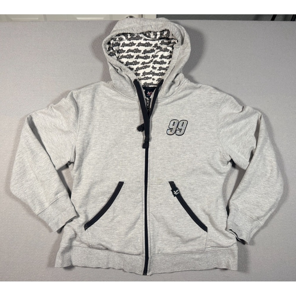 Chase Authentics Women's Carl Edwards Full Zip Gray Hoodie Size L - Speed Divas